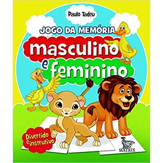 Livro - Masculino e Feminino - Jogo da Memoria - Tadeu