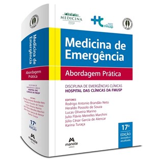 Livro  Medicina de Emergência - Abordagem Prática Fmusp - Brandão - Manole