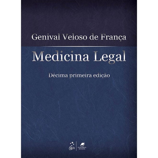 Livro Medicina Legal - França - Guanabara