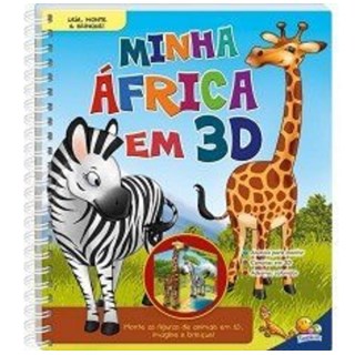 Livro - Minha Africa em 3d - Col. Leia, Monte e Brinque! - Todolivro