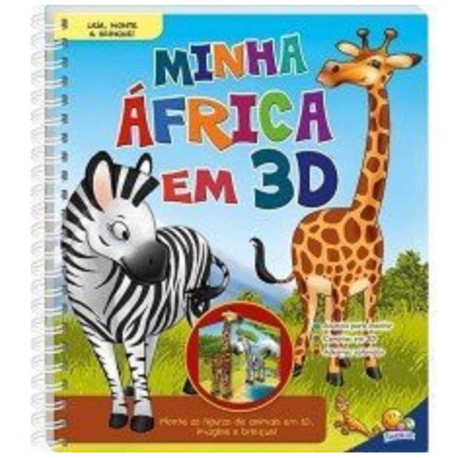 Livro - Minha Africa em 3d - Col. Leia, Monte e Brinque! - Todolivro