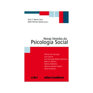 Livro - Novas Veredas da Psicologia Social - Lane - Brasiliense