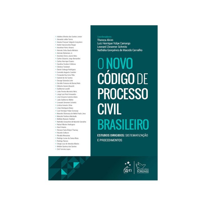 Livro - Novo Codigo de Processo Civil Brasileiro, o -sistematizacao, Parte Geral, P - Alvim