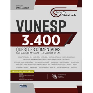 Livro Passe Já VUNESP 3.400 Questões - Lustosa - Alfacon