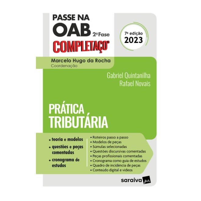 Livro - Passe Na Oab 2 Fase Completaco Pratica Tributaria - Quintanilha/novais