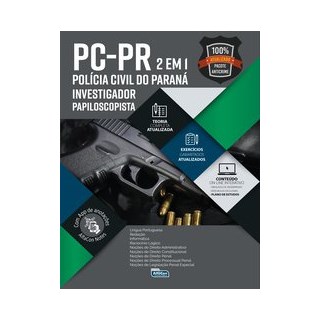 Livro - Pc-pr: 2 em 1 Policia Civil do Parana Investigador Papiloscopista - Editora Alfacon