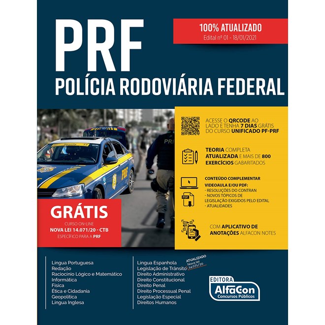 Livro - Polícia Rodoviária Federal - Prf - 2021 - Editora Alfaco