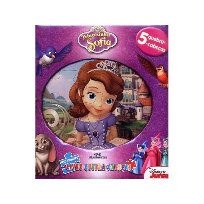 Livro - Princesinha Sofia - Meu Primeiro Livro Quebra-cabecas - Disney