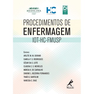 Produto Livro - Procedimentos em Enfermagem Iot-hc-fmusp - Giovani, Arlete M.m.