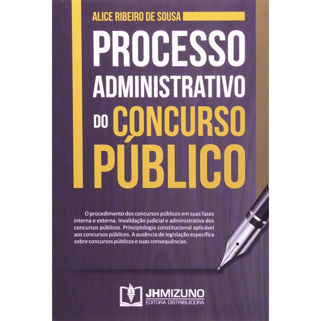 Livro - Processo Administrativo do Concurso Publico - Sousa