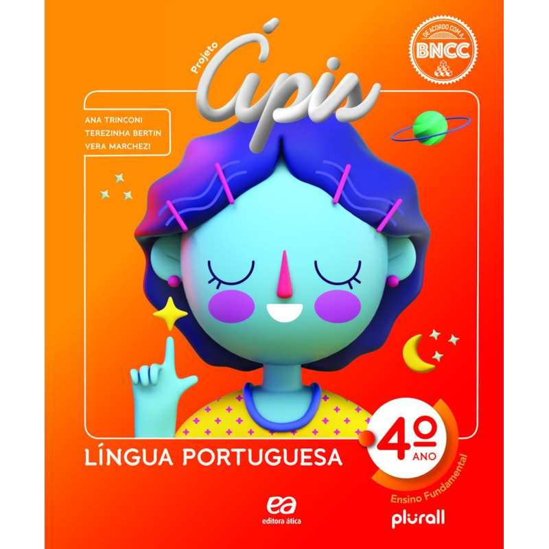 Livro - Projeto Ápis Língua Portuguesa - 4 Ano - Ática Comprar na