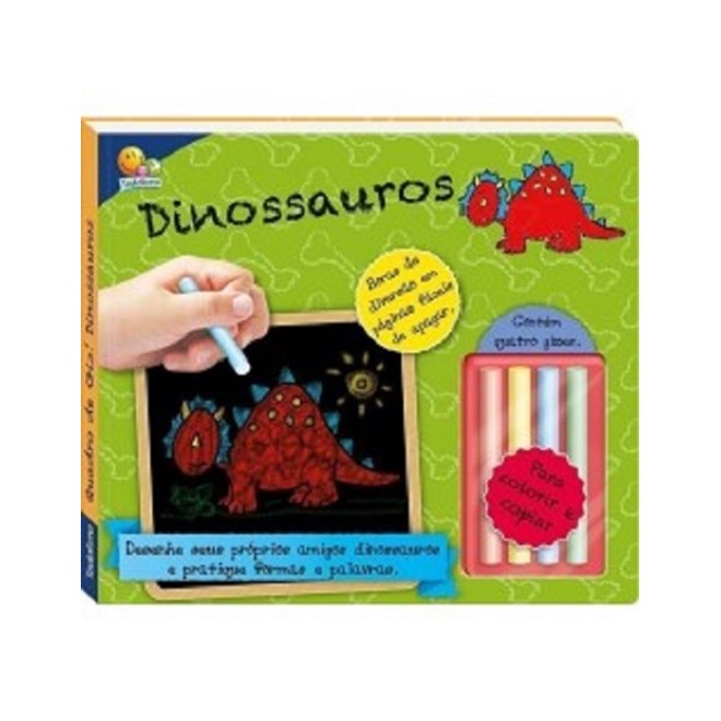 Livro - Quadro de Giz! Dinossauros - Small World Creation