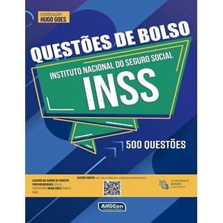 Livro Questões de Bolso INSS: 500 Questões - Alfacon