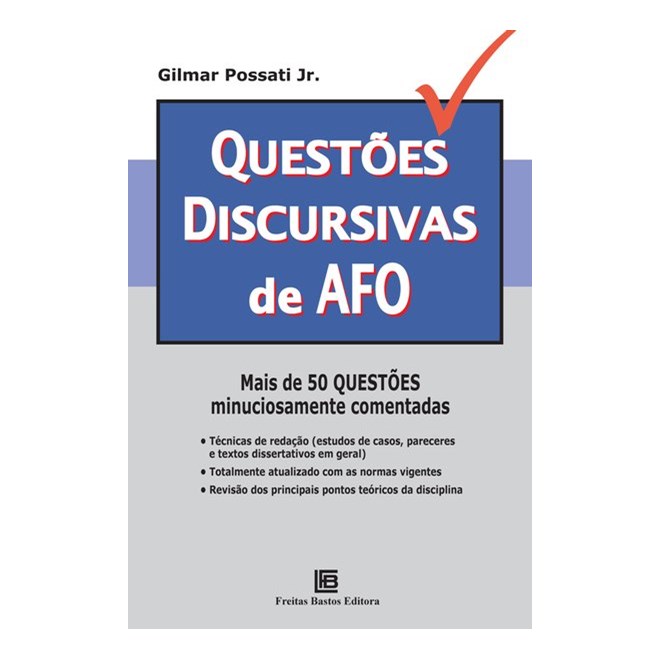 Livro - Questoes Discursivas de Afo - Possati Jr.