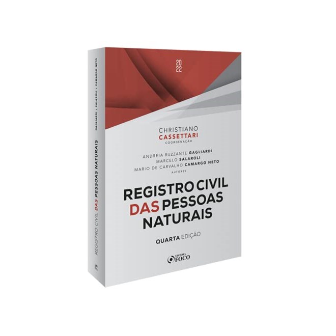 Livro Registro Civil das Pessoas Naturais - Cassettari - Foco