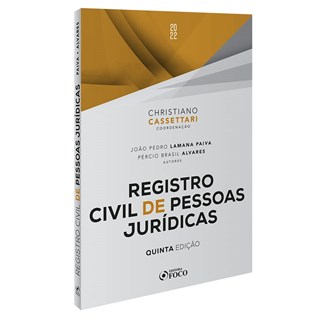 Livro Registro Civil De Pessoas Jurídicas - Cassettari - Foco