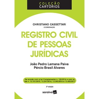 Livro - Registro Civil de Pessoas Juridicas - Paiva/alvares