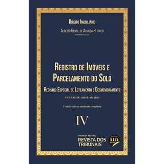 Livro Registro de Imóveis e Parcelamento do Solo - Pedroso - Revista dos Tribunais