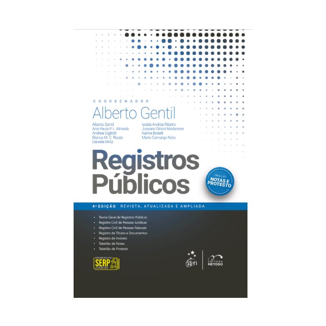 Livro Registros Públicos - Gentil - Método