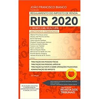 Livro - Regulamento do Imposto de Renda  Rir 2020 - Bianco