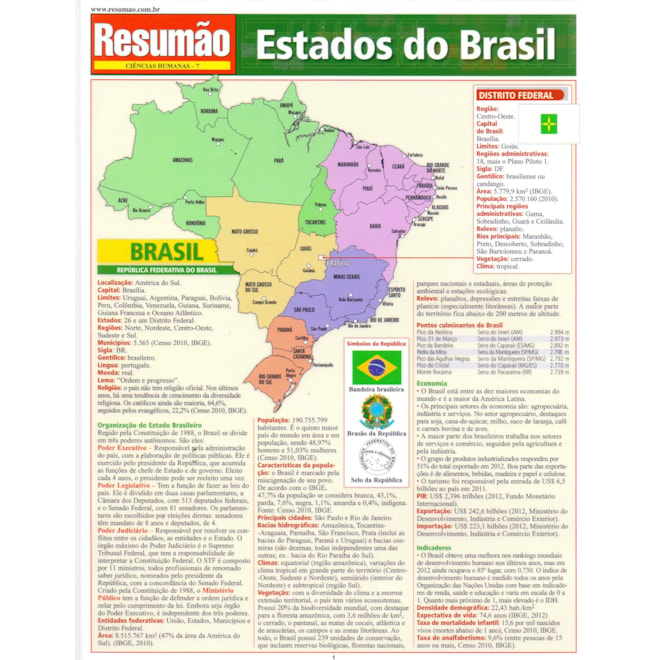 Estados Do Brasil Dificil, PDF, Brasil