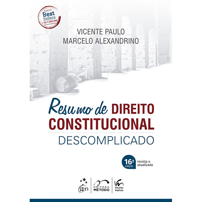 Livro - Resumo de Direito Constitucional Descomplicado - Paulo/alexandrino