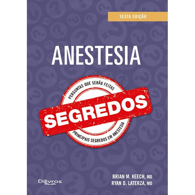 Livro - Segredos em Anestesia - Keech