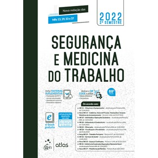 Livro Segurança e Medicina do Trabalho 2022 - Atlas - Pré-Venda