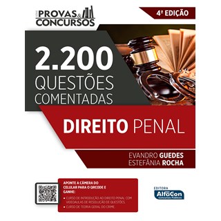 Livro Série Provas & Concursos Direito Penal 4º edição - Guedes - AlfaCon