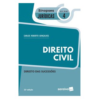 Livro - Sinopses - Direito Civil - Direito Das Sucessões - Volume 4 - 21ª Edição 2020 - Gonçalves 21