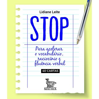 Livro - Stop - para Acelerar Vocabulario, Raciocanio Fluen - Lidiane Leite