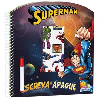 Livro - Superman - Col. Escreva e Apague Licenciados - Warner Bros