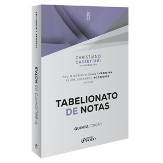 Livro Tabelionato de Notas - Cassettari - Foco