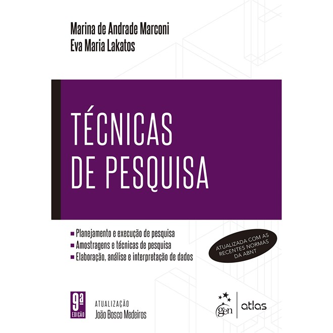 Livro - Tecnicas de Pesquisa - Marconi/lakatos