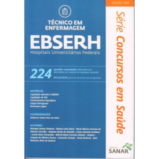 Livro - Técnico em Enfermagem - EBSERH - 224 Questões Comentadas Livro - Técnico em Enfermagem - EBSERH - 224 Questões Comentadas