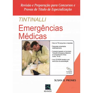 Livro Tintinalli Emergências Médicas - Revisão e Preparação para Concursos e Provas de Titulo de Especialização - Promes - Revinter