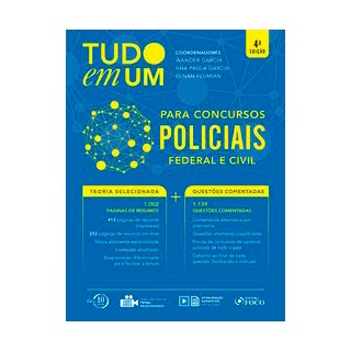 Livro - Tudo em Um para Concursos Policiais - Federal e Civil - Garcia/flumian (coor