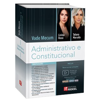Livro Vade Mecum Administrativo e Constitucional - Rossi - Rideel