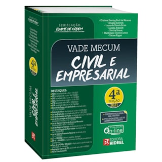 Livro Vade Mecum Civil e Empresarial - Kellen - Rideel Livro Vade Mecum Civil e Empresarial - Kellen - Rideel
