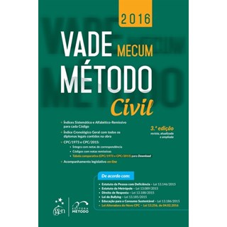 Livro - Vade Mecum - Civil - Metodo