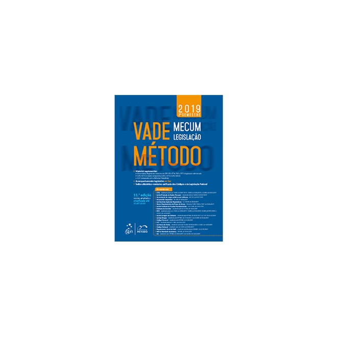 Livro - VADE MECUM LEGISLACAO METODO - EQUIPE METODO
