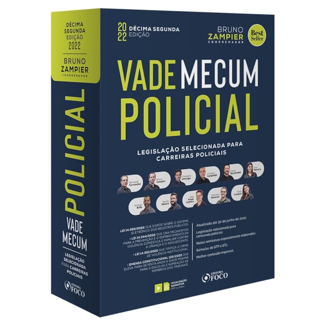 Livro - Vade Mecum Policial - Legislacao Selecionada para Carreiras Policiais - Zampier