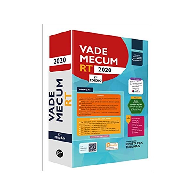 Livro - Vade Mecum Rt 2020 - Editora Revista dos