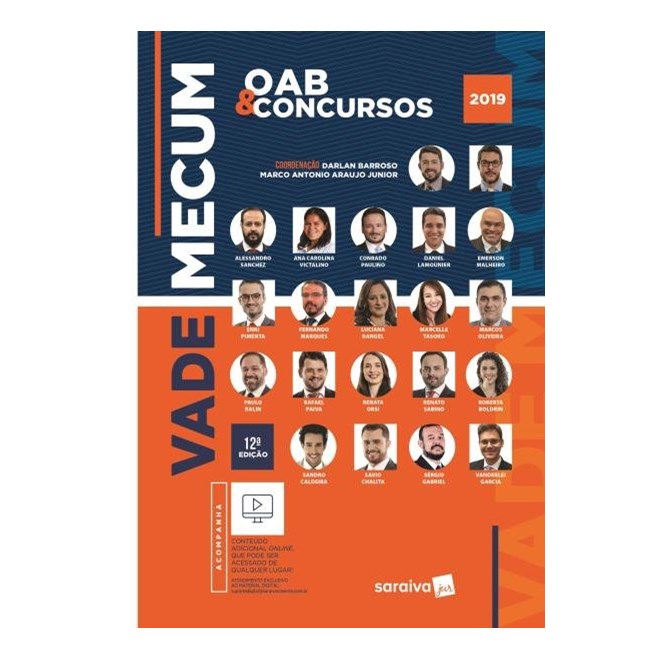 Livro - Vade Mecum Saraiva - OAB e Concursos - 12ª Ed. 2018