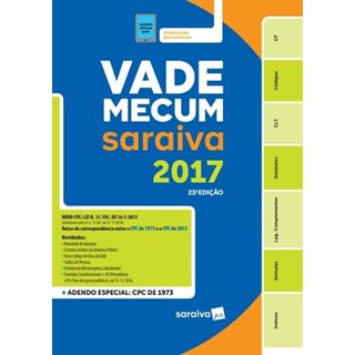 Livro - Vade Mecum Tradicional Saraiva 2017 - Saraiva