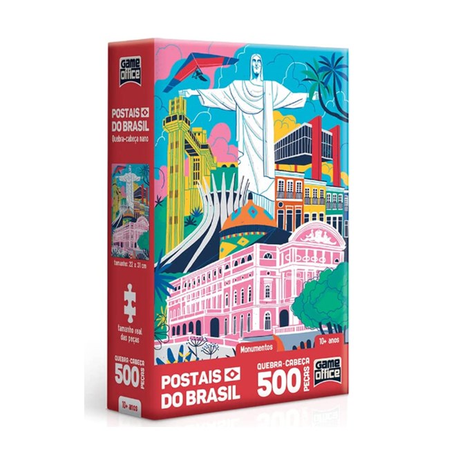 Quebra-Cabeça - Postais Do Brasil - Monumentos - Game Oficce